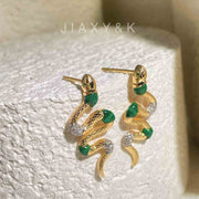 White Diamond Serpenti Earrings - Jiaxyk